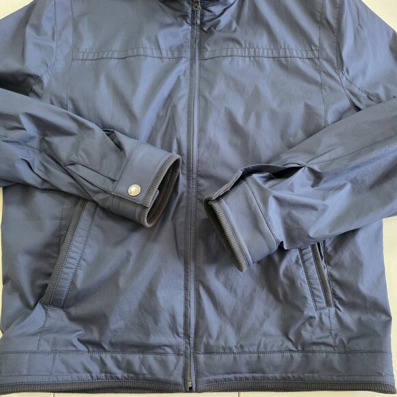 Brooks Brothers Bomber Jacket Mens L Navy LS Pockes Zip Mockneck Lined Preppy - Picture 10 of 16